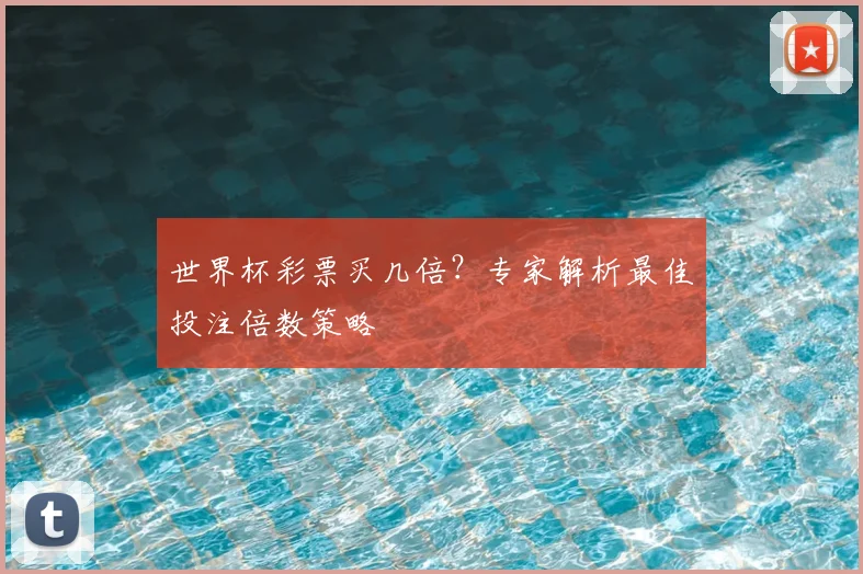 世界杯彩票买几倍？专家解析最佳投注倍数策略